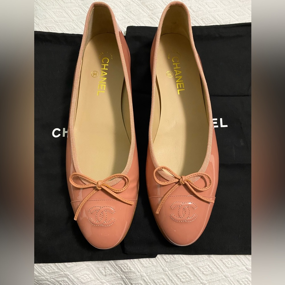 Channel Ballet Flats